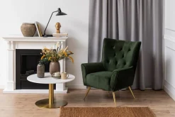Salontafel Menno Marmer Wit Guangxi Ø80x45cm - Giga Living