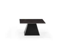 Salontafel Merve Zwart met Metaal - Giga Meubel