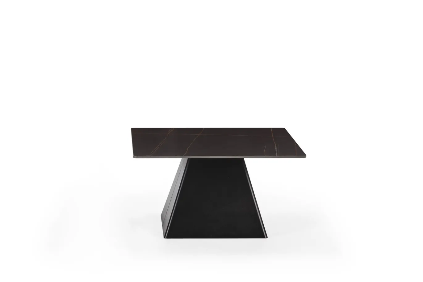 Salontafel Merve Zwart met Metaal - Giga Meubel