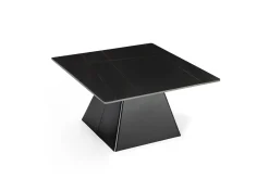 Salontafel Merve Zwart met Metaal - Giga Meubel