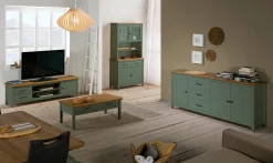 Salontafel Miranda 1dr Groen wax - Giga Meubel