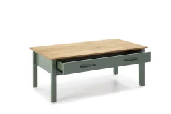 Salontafel Miranda 1dr Groen wax - Giga Meubel