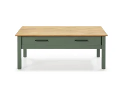 Salontafel Miranda 1dr Groen wax - Giga Meubel