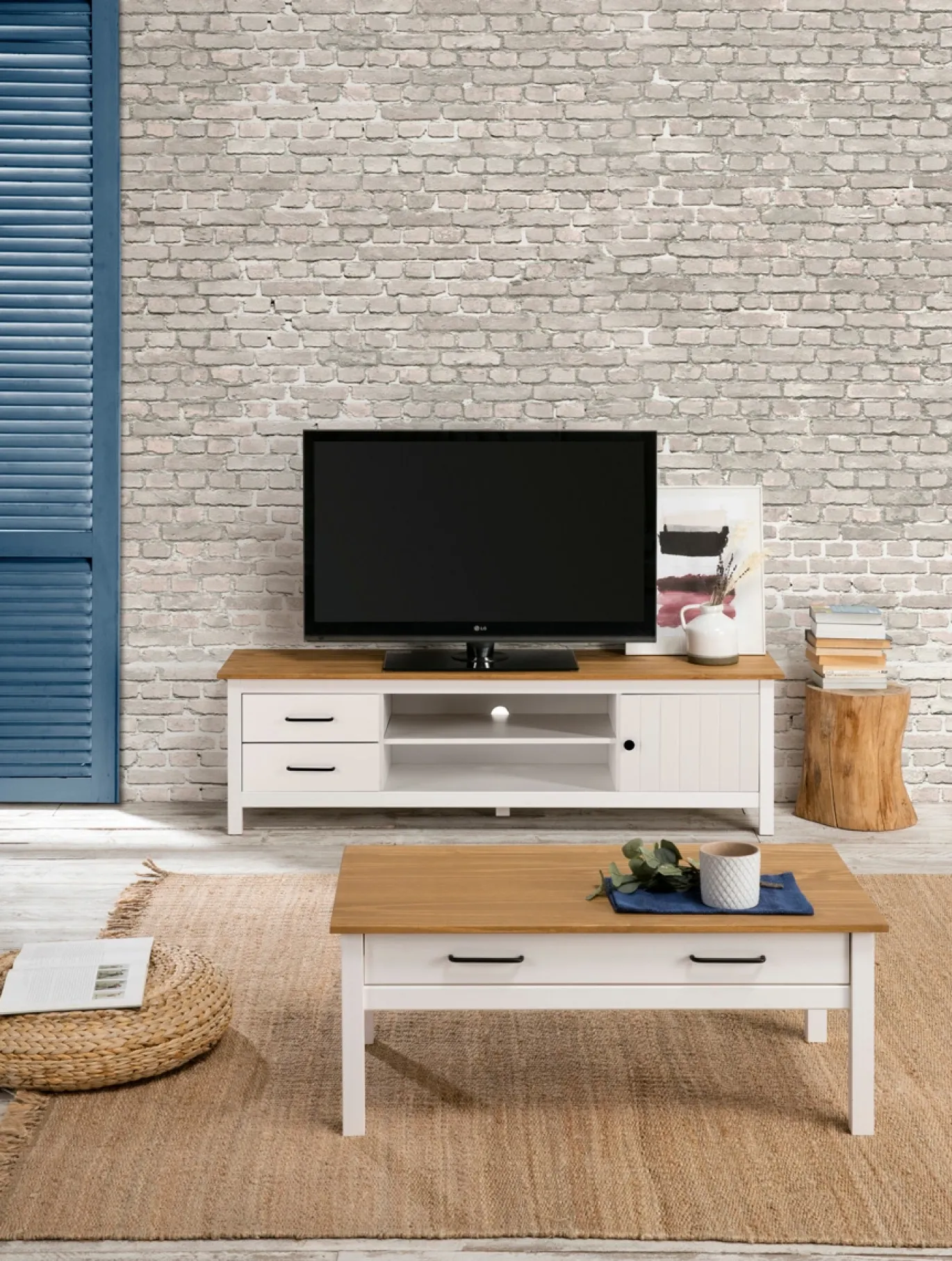 Salontafel Miranda 1dr Wit Wax - Giga Meubel