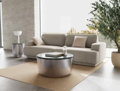 Salontafel Mirex Marmer Taupe Ø45cm - Giga Living