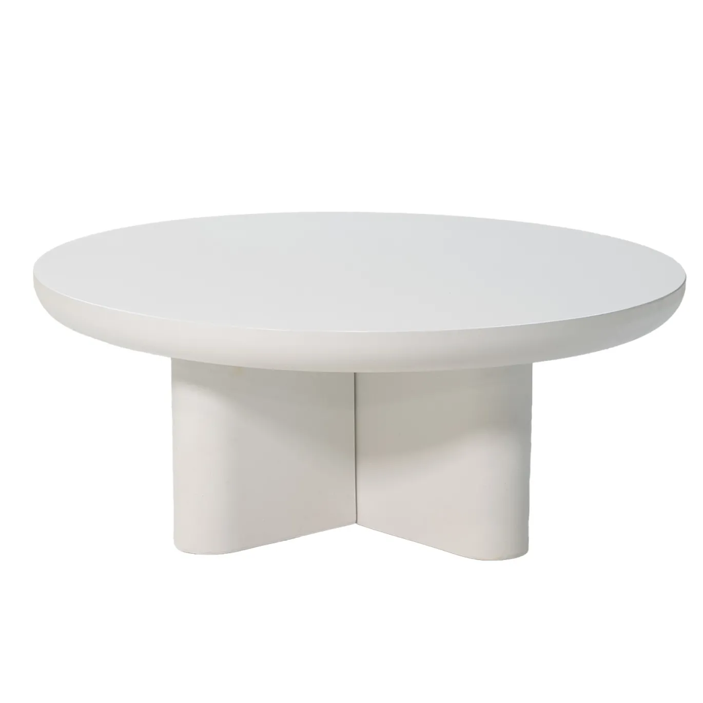 Salontafel Miso Rond Wit 90cm - Giga Meubel