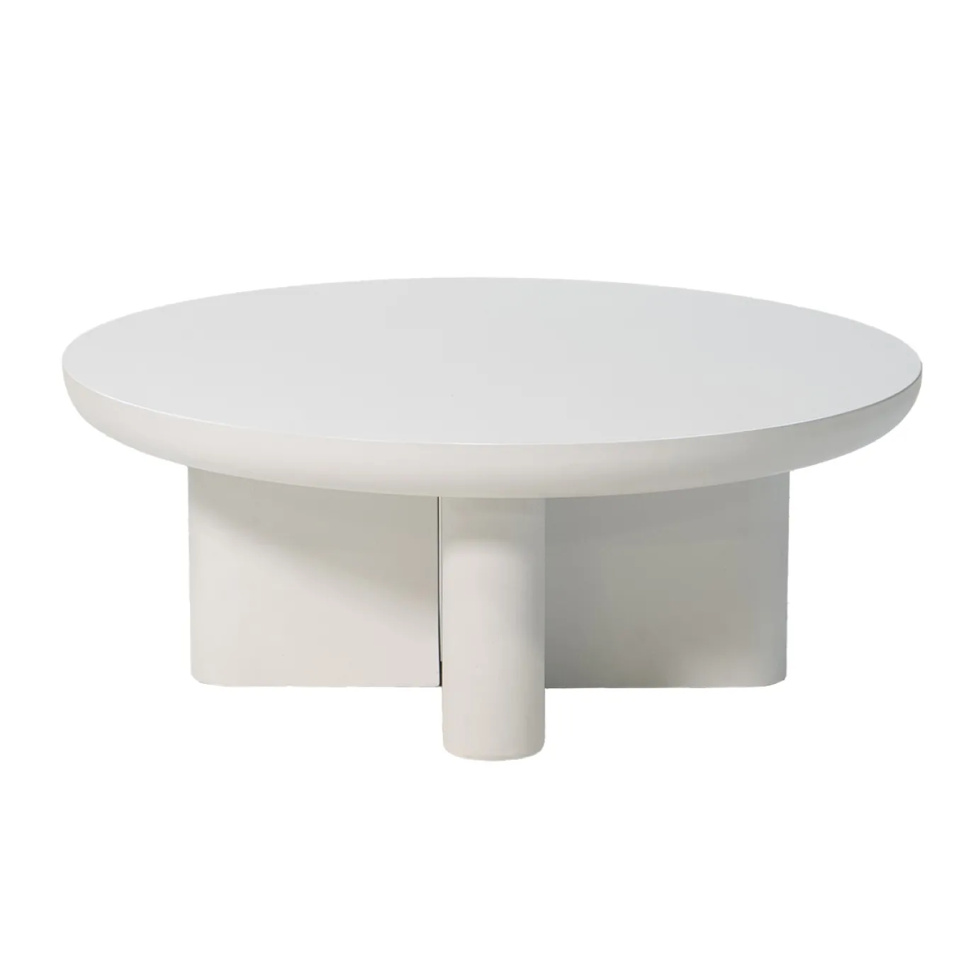 Salontafel Miso Rond Wit 90cm - Giga Meubel