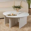 Salontafel Moira Effen Wit Set van 2