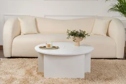 Salontafel Moira Effen Wit Set van 2