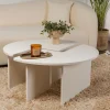 Salontafel Moira Hout Wit Set van 2