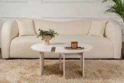 Salontafel Moira Hout Wit Set van 2