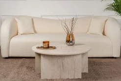 Salontafel Moira Travertinlook Set van 2