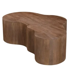Salontafel Moos Organisch Walnoot 130cm - Giga Meubel