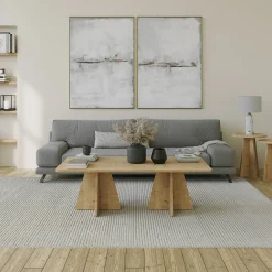 Salontafel Mushroom Melamine Naturel 120cm
