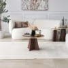 Salontafel Mushroom Walnoot/Goud