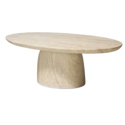 Salontafel Myrna Ovaal Travertin 120cm - Giga Meubel