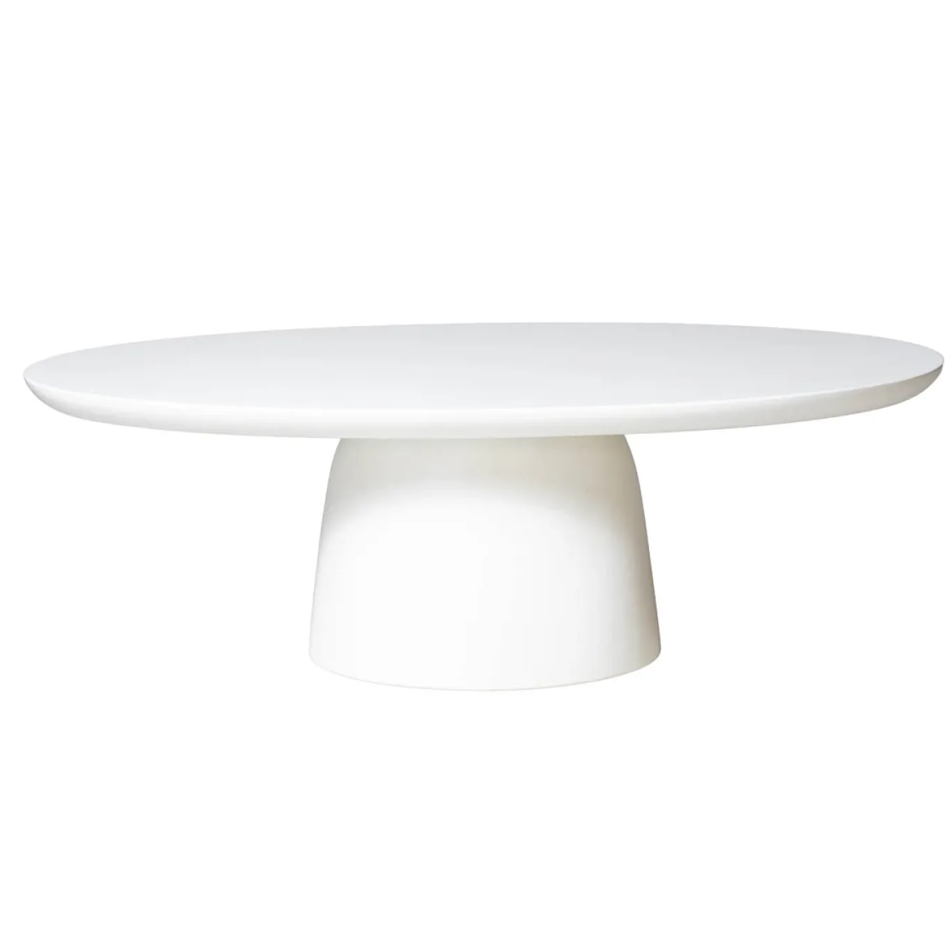 Salontafel Myrna Ovaal Wit 120cm - Giga Meubel