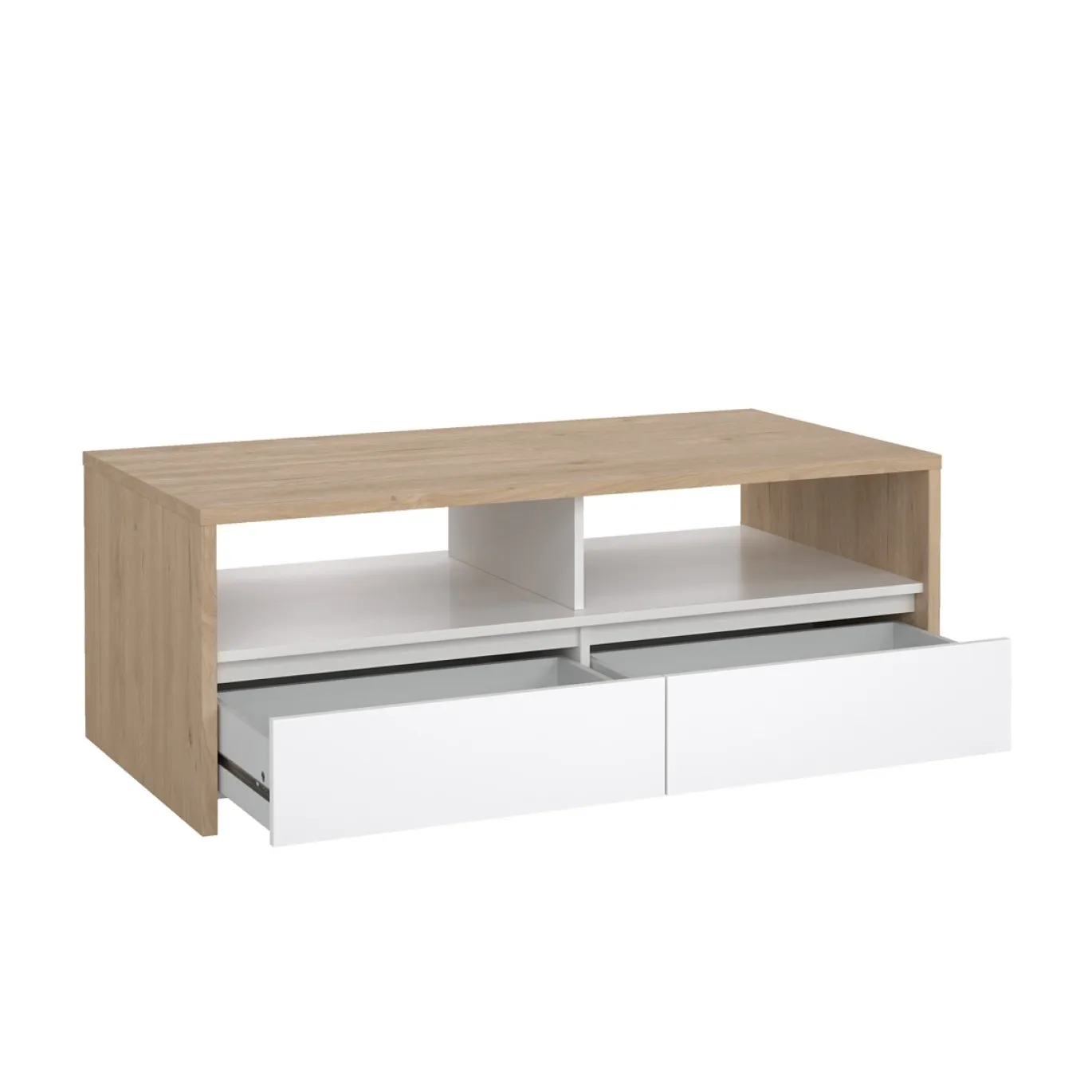 Salontafel Next Jackson Hickory Wit Hoogglans - Giga Living