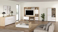 Salontafel Next Jackson Hickory Wit Hoogglans - Giga Living