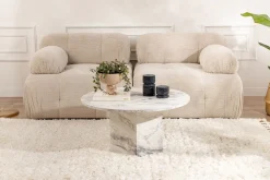 Salontafel Nova Freesia Marmerlook Ø80cm