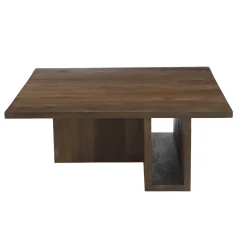 Salontafel Onni Walnoot Vierkant 85cm - Giga Meubel