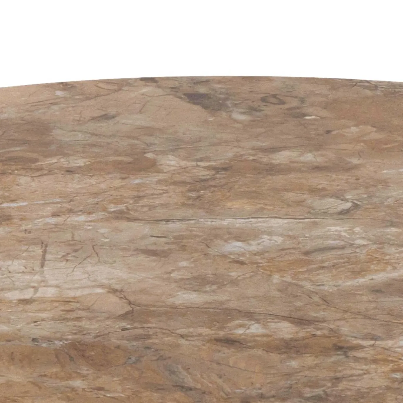 Salontafel Orin Keramiek Bruin Ø60cm - Giga Living