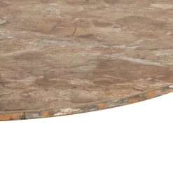 Salontafel Orin Keramiek Bruin Ø60cm - Giga Living