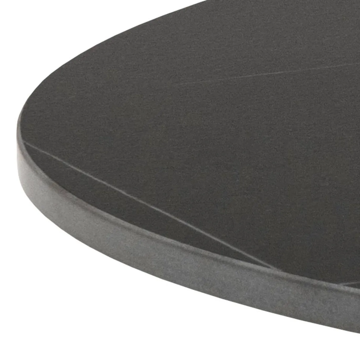 Salontafel Orin Keramiek Zwart Ø60cm - Giga Living