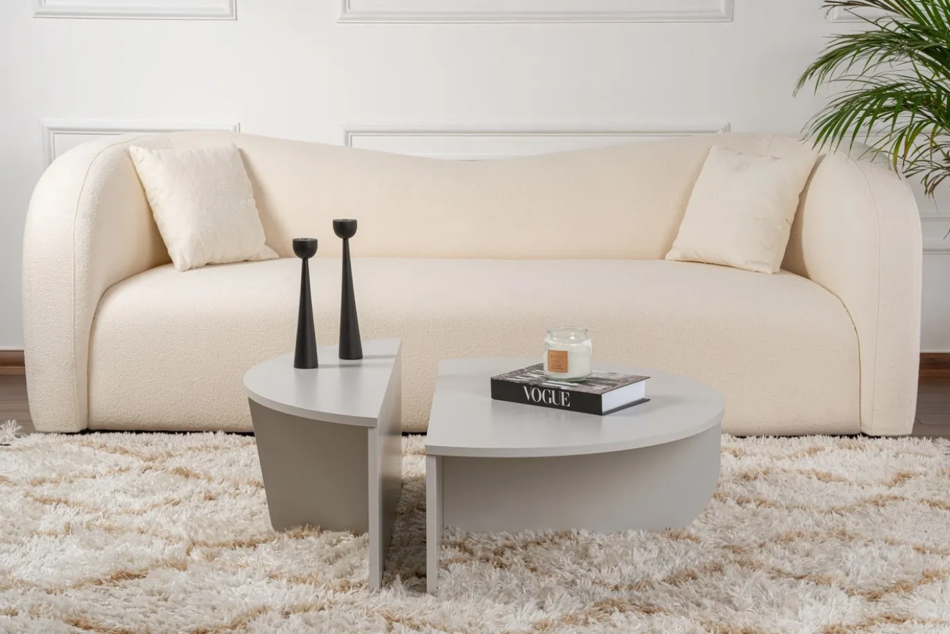 Salontafel Orion Grijs Ø90cm