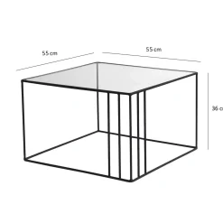 Salontafel Outline Glas