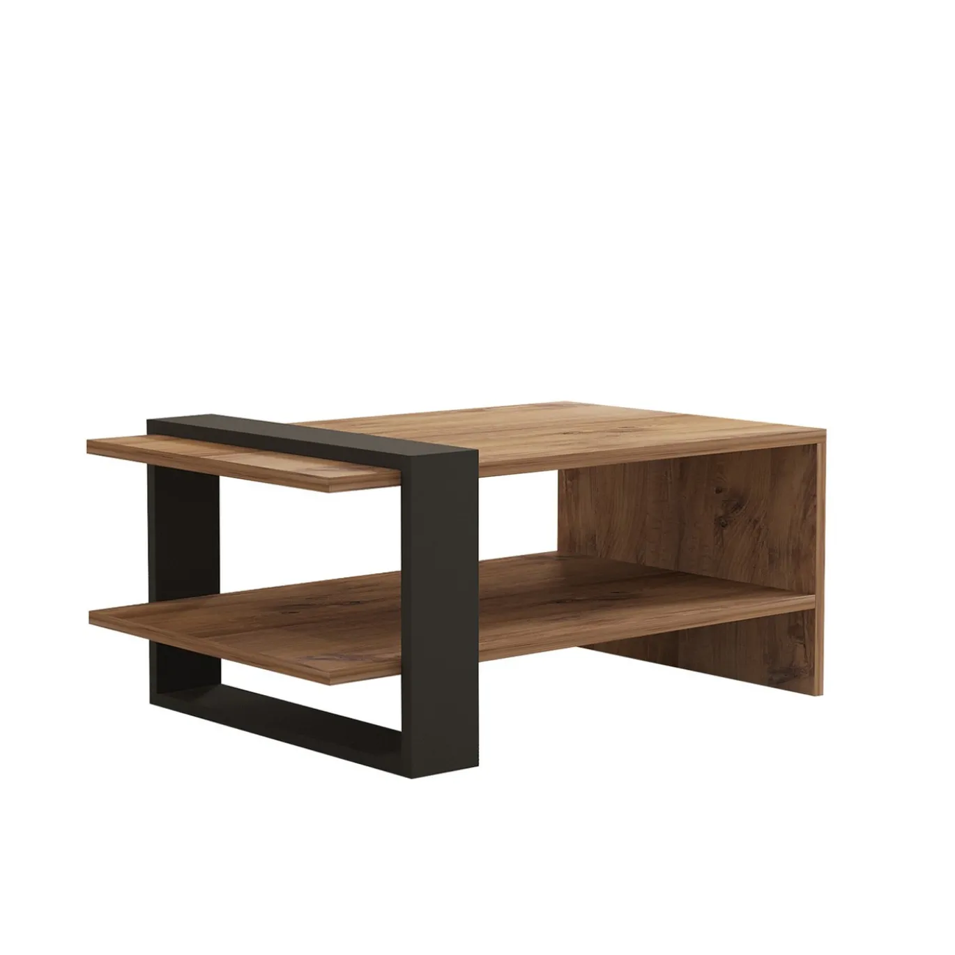 Salontafel Ova Bruin/Antraciet 80cm