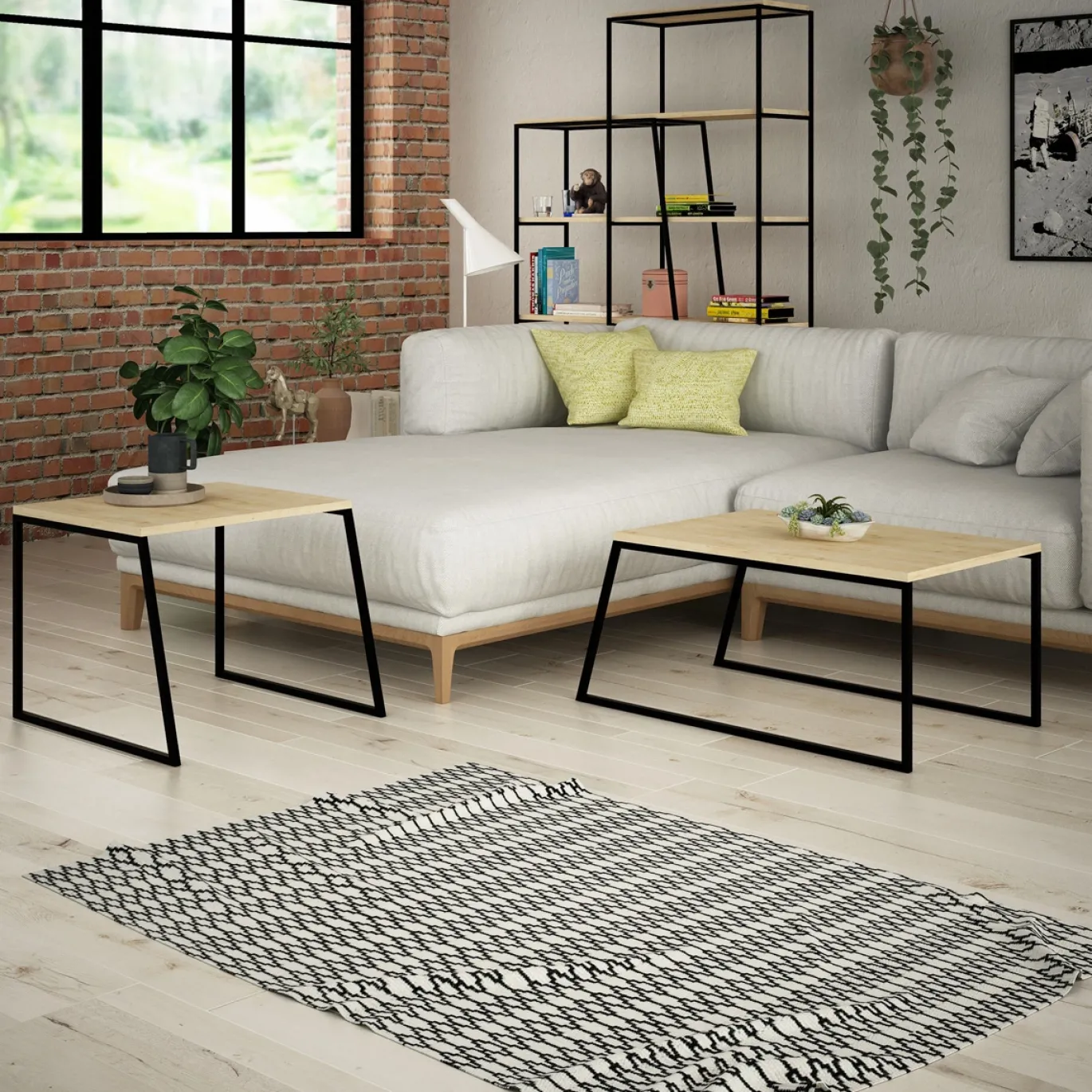 Salontafel Pal Naturel Set van 2