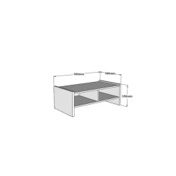 Salontafel Pera Travertinlook 90cm