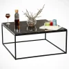 Salontafel Poly Melamine Zwart Wit