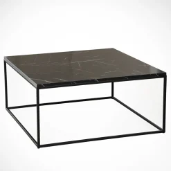 Salontafel Poly Melamine Zwart Wit