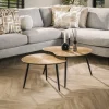 Salontafel Ray Metal Niervormig Brons Set van 2 - Giga Meubel