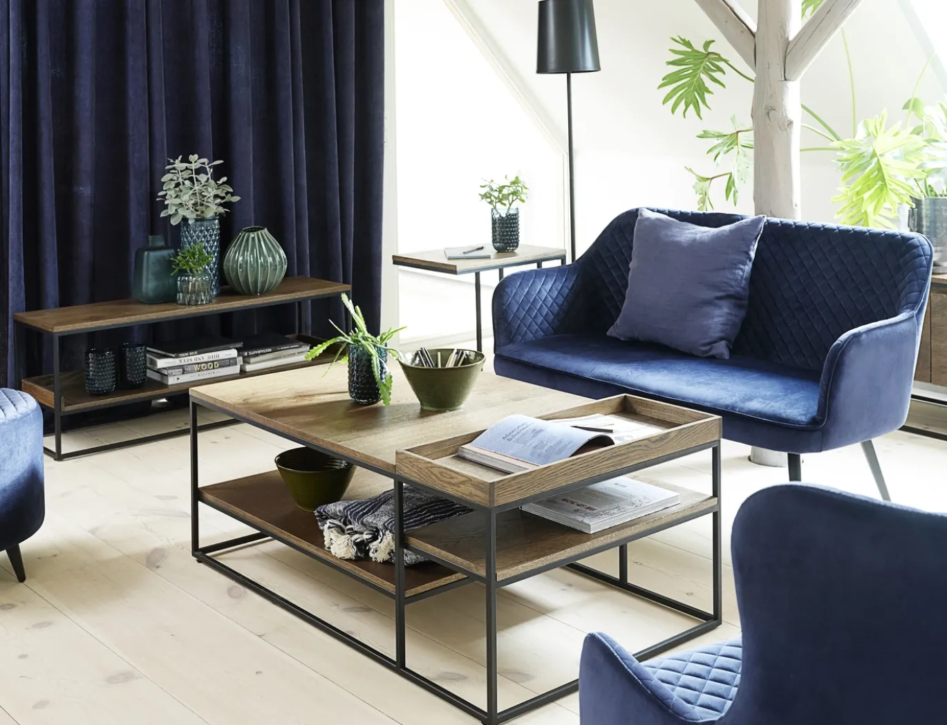 Salontafel Rivoli Smoked 70x120 cm - Giga Living