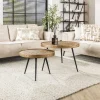 Salontafel Rond Metallic Set van 2 - Giga Meubel