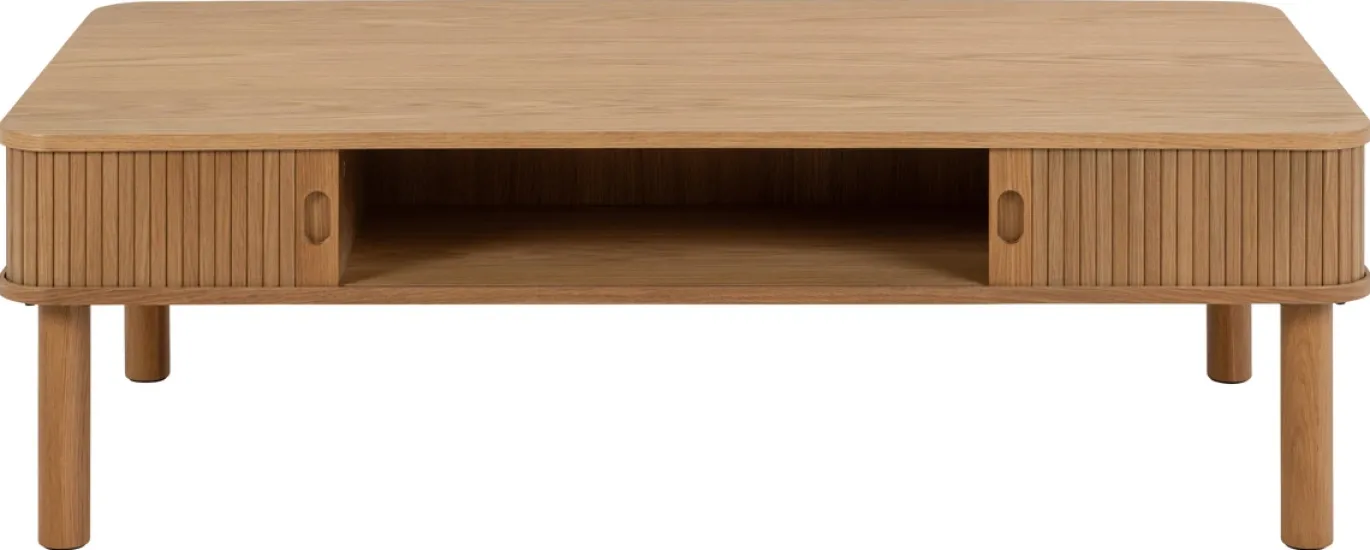 Salontafel Rustam Rechthoek MDF Naturel 130cm - Giga Living