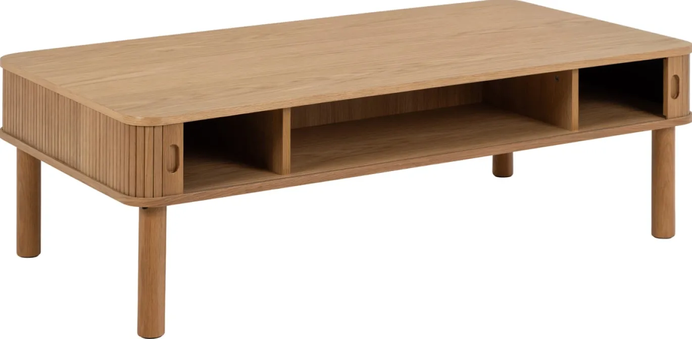 Salontafel Rustam Rechthoek MDF Naturel 130cm - Giga Living