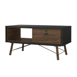 Salontafel Ry Noten Mat Zwart - Giga Living