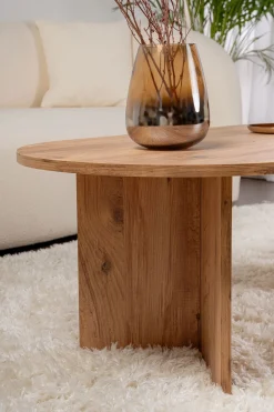 Salontafel Sable Ovaal Bruin 120cm