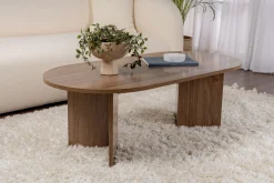 Salontafel Sable Ovaal Walnoot 120cm