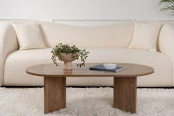 Salontafel Sable Ovaal Walnoot 120cm