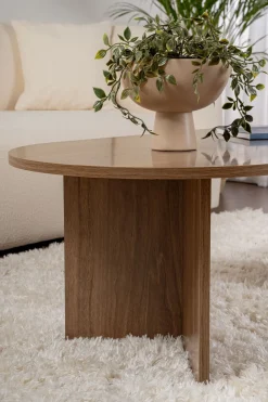 Salontafel Sable Ovaal Walnoot 120cm