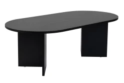 Salontafel Sable Ovaal Zwart 120cm