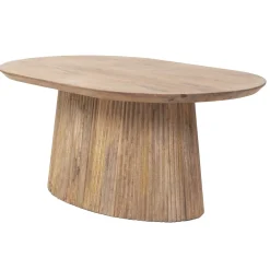Salontafel Salvador Naturel Ovaal 90cm - Giga Meubel