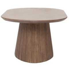 Salontafel Salvador Walnoot Ovaal 90cm - Giga Meubel