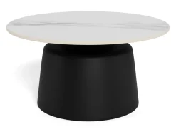 Salontafel Santorini Keramiek Wit Ø70cm - Giga Living