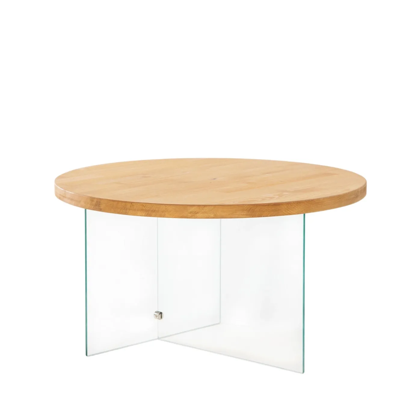 Salontafel Serenity Naturel/Glas Ø70cm